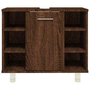 Ντουλάπι Μπάνιου Καφέ Δρυς 60x32x53,5 εκ. Επεξεργασμένο Ξύλο