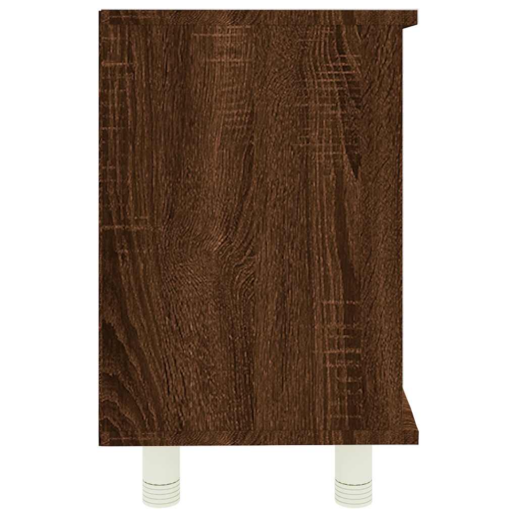 Ντουλάπι Μπάνιου Καφέ Δρυς 60x32x53,5 εκ. Επεξεργασμένο Ξύλο