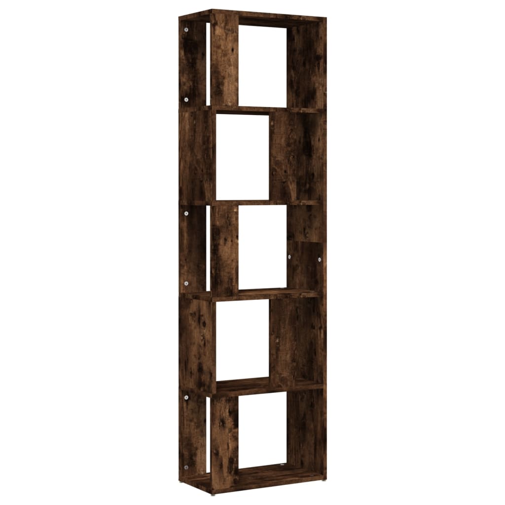 Βιβλιοθήκη Καπνιστή Δρυς 45 x 24 x 160 εκ. Επεξεργασμένο Ξύλο - Pakobazaar