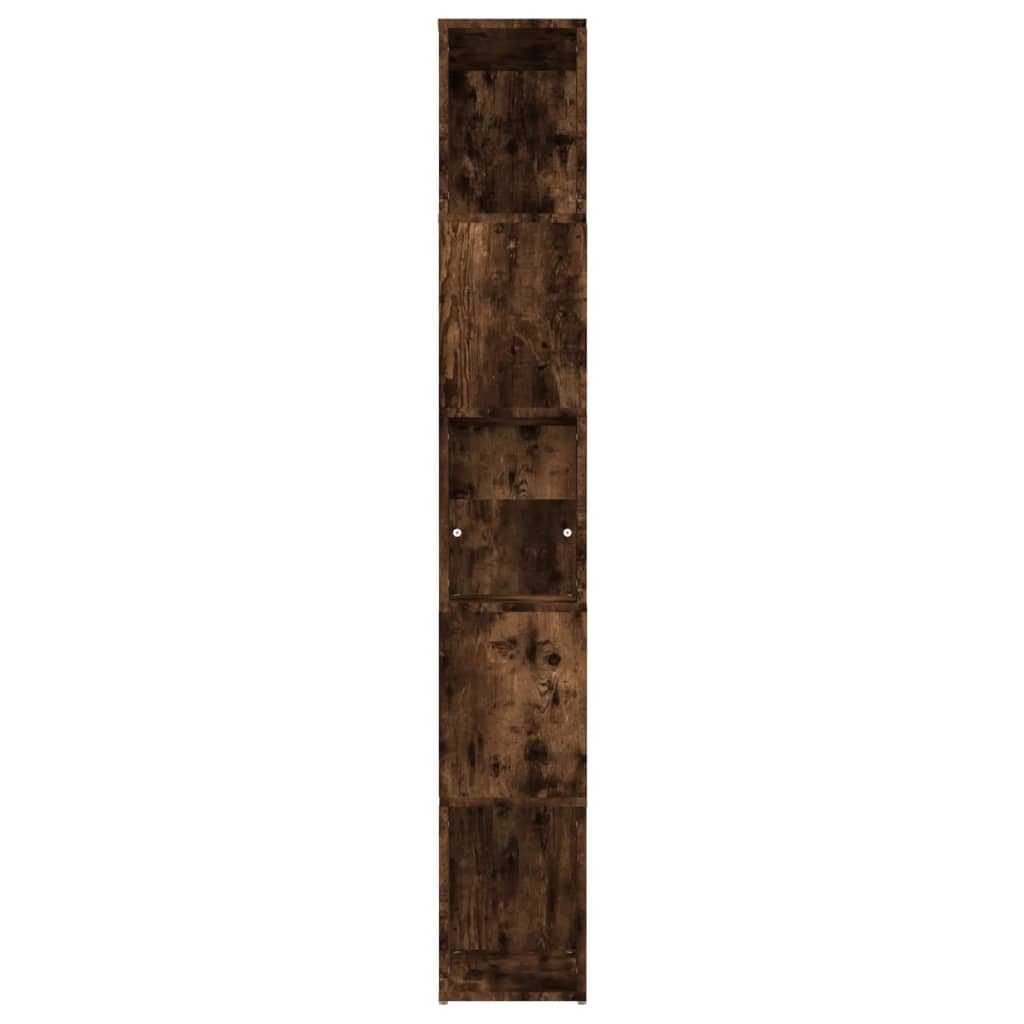 Βιβλιοθήκη Καπνιστή Δρυς 45 x 24 x 160 εκ. Επεξεργασμένο Ξύλο - Pakobazaar