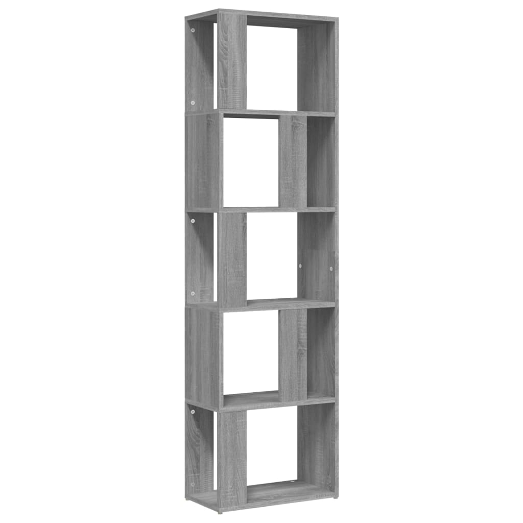 Βιβλιοθήκη Γκρι Sonoma 45 x 24 x 160 εκ. από Επεξεργασμένο Ξύλο - Pakobazaar