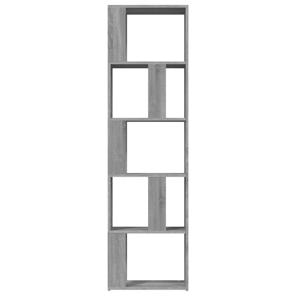 Βιβλιοθήκη Γκρι Sonoma 45 x 24 x 160 εκ. από Επεξεργασμένο Ξύλο - Pakobazaar