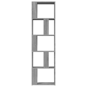 Βιβλιοθήκη Γκρι Sonoma 45 x 24 x 160 εκ. από Επεξεργασμένο Ξύλο - Pakobazaar
