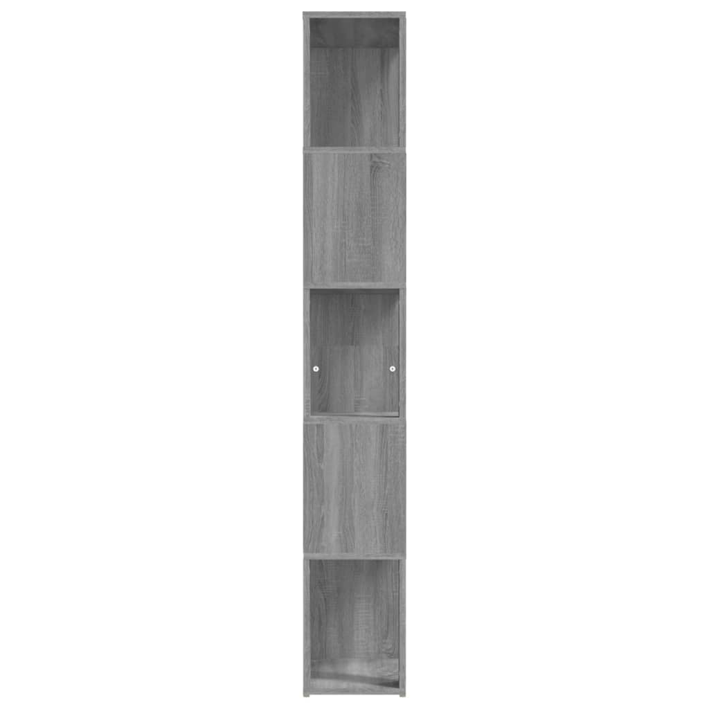 Βιβλιοθήκη Γκρι Sonoma 45 x 24 x 160 εκ. από Επεξεργασμένο Ξύλο - Pakobazaar