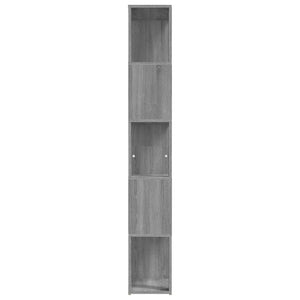 Βιβλιοθήκη Γκρι Sonoma 45 x 24 x 160 εκ. από Επεξεργασμένο Ξύλο - Pakobazaar