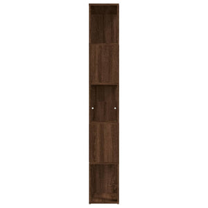 Βιβλιοθήκη Καφέ Δρυς 45 x 24 x 160 εκ. από Επεξεργασμένο Ξύλο