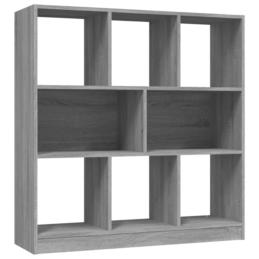 Βιβλιοθήκη Γκρι Sonoma 97,5x29,5x100 εκ. από Επεξεργασμένο Ξύλο - Pakobazaar