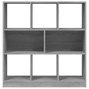 Βιβλιοθήκη Γκρι Sonoma 97,5x29,5x100 εκ. από Επεξεργασμένο Ξύλο - Pakobazaar