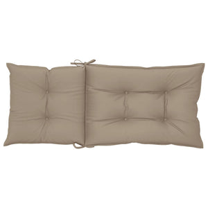 Μαξιλάρια Καρέκλας Κήπου Πλάτη 4τεμ Taupe 120x50x7 εκ. Ύφασμα