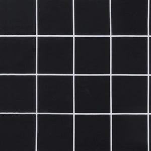 Μαξιλάρια Καρέκλας 4 τεμ. Μαύρο Καρό 120x50x7 εκ. Υφασμάτινα - Pakobazaar