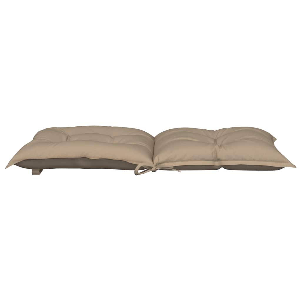 Μαξιλάρια Καρέκλας Κήπου με Πλάτη 2τεμ. Taupe 100x50x7εκ Ύφασμα