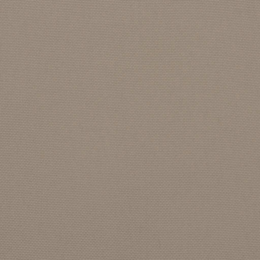 Μαξιλάρια Καρέκλας Κήπου με Πλάτη 4τεμ. Taupe 100x50x7εκ Ύφασμα