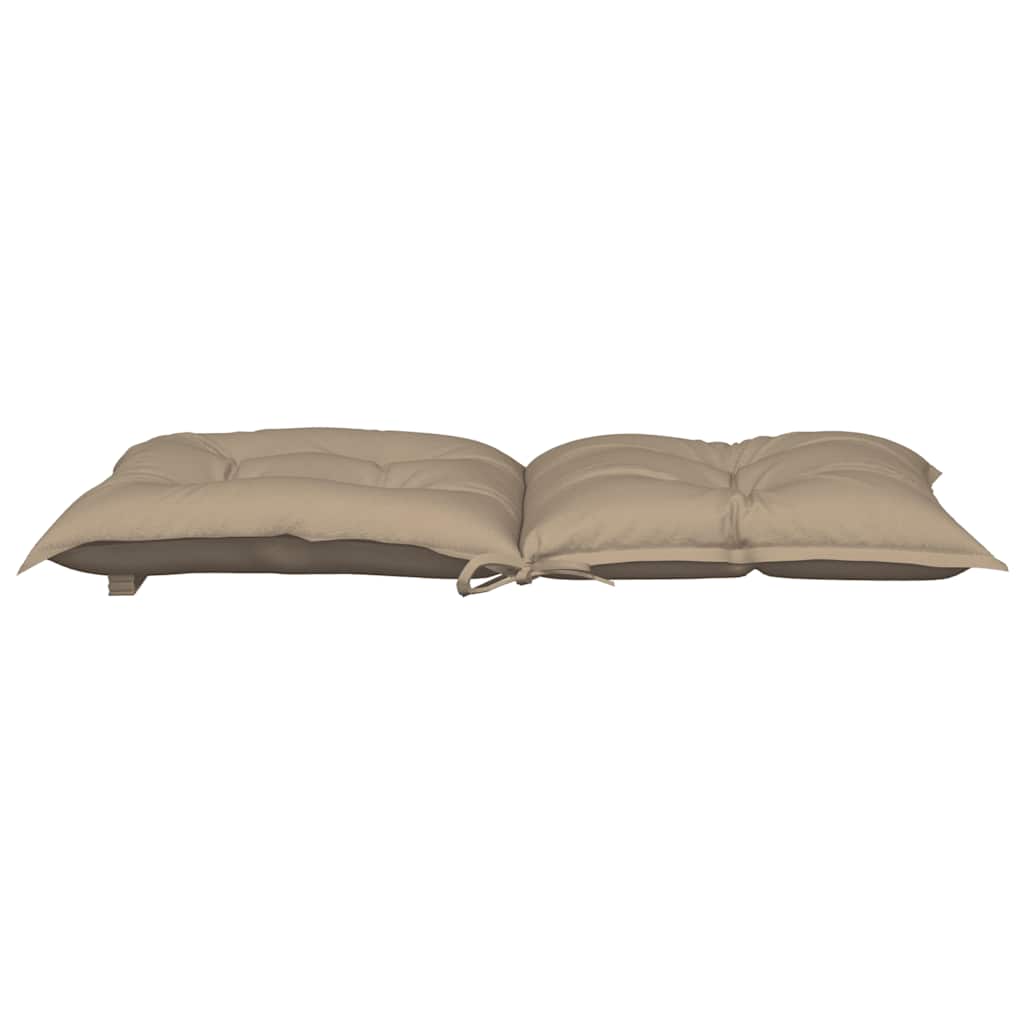 Μαξιλάρια Καρέκλας Κήπου με Πλάτη 6τεμ. Taupe 100x50x7εκ Ύφασμα - Pakobazaar