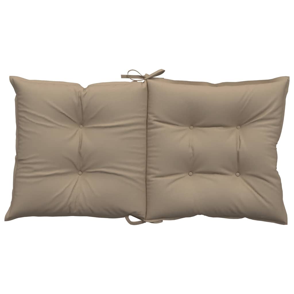 Μαξιλάρια Καρέκλας Κήπου με Πλάτη 6τεμ. Taupe 100x50x7εκ Ύφασμα - Pakobazaar