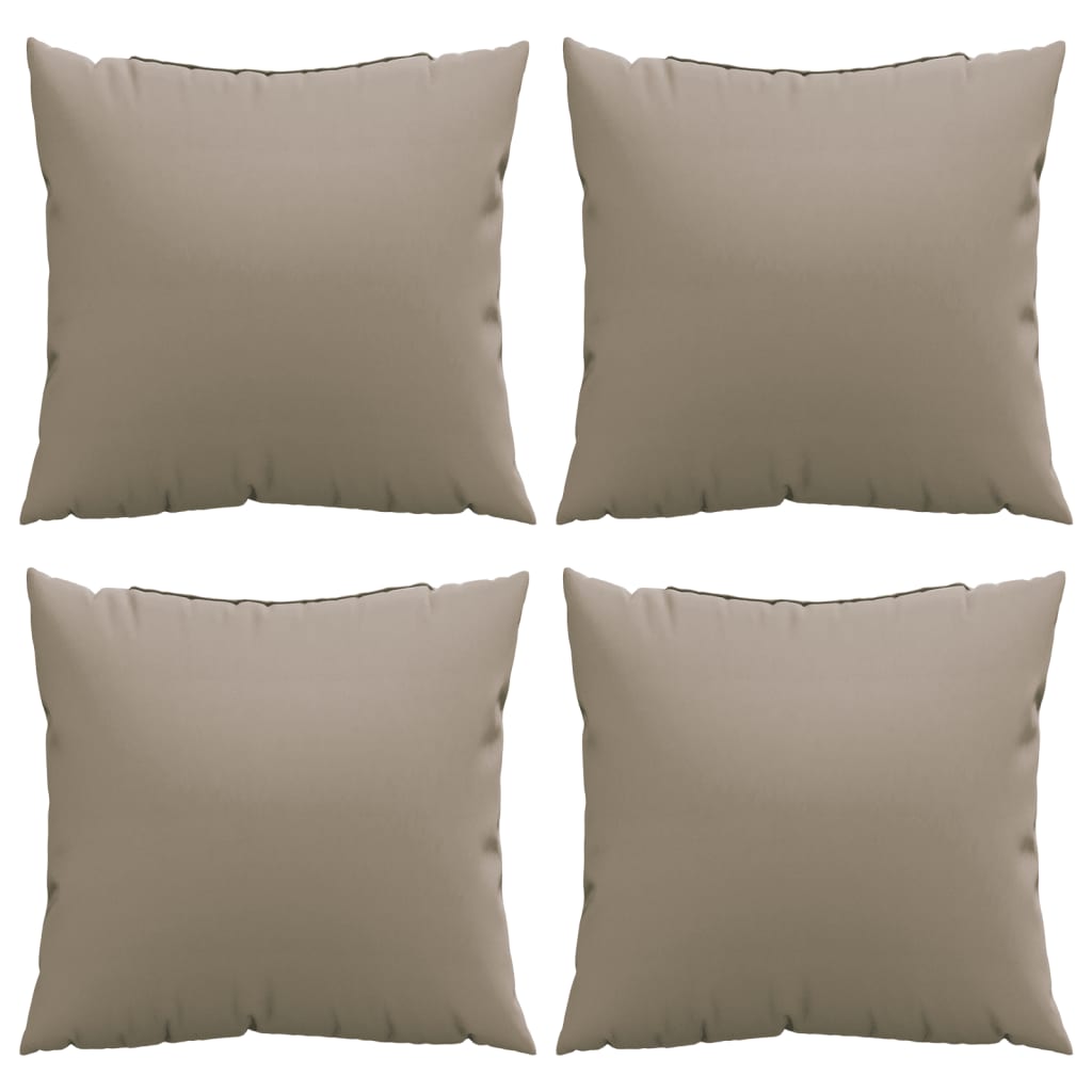 Μαξιλάρια Καναπέ 4 τεμ. Taupe 50x50 εκ. Υφασμάτινα