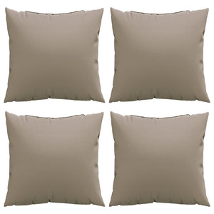 Μαξιλάρια Καναπέ 4 τεμ. Taupe 60x60 εκ. Υφασμάτινα