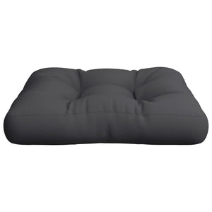 Μαξιλάρι Παλέτας Μαύρο 60 x 60 x 12 εκ. Υφασμάτινο