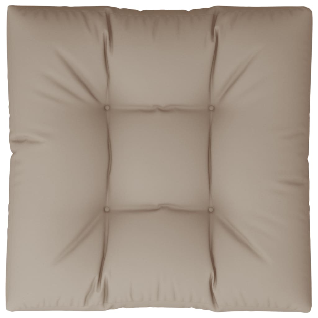Μαξιλάρι Παλέτας Taupe 80 x 80 x 12 εκ. Υφασμάτινο - Pakobazaar