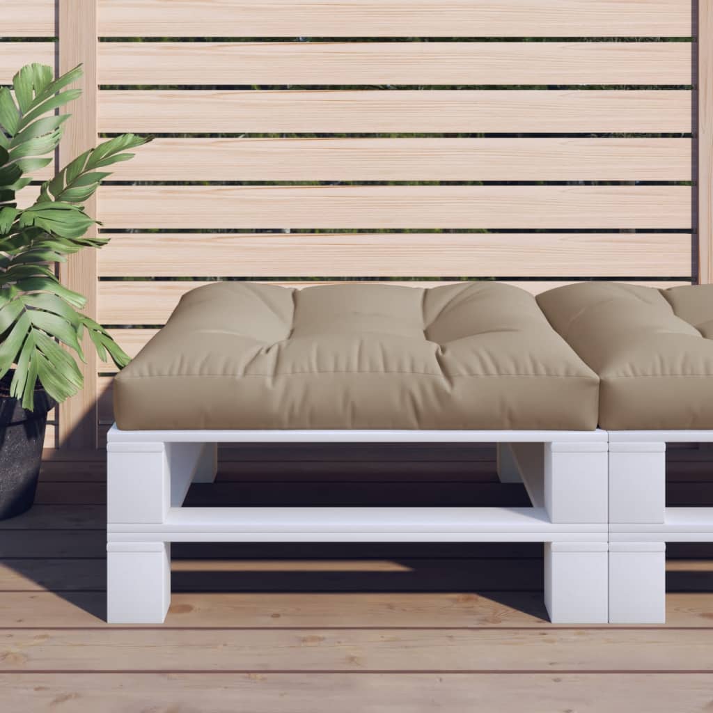 Μαξιλάρι Παλέτας Taupe 80 x 80 x 12 εκ. Υφασμάτινο - Pakobazaar