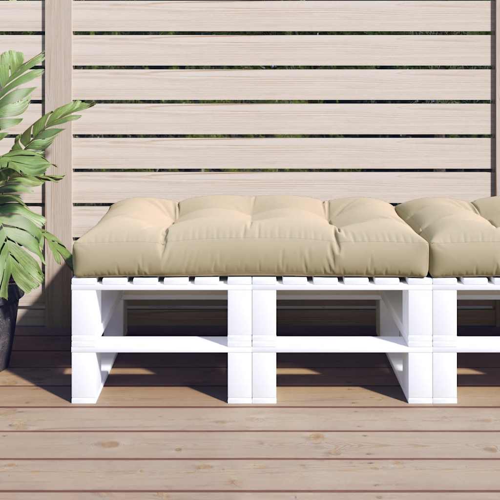 Μαξιλάρι Παλέτας Μπεζ 120 x 80 x 12 εκ. Υφασμάτινο - Pakobazaar