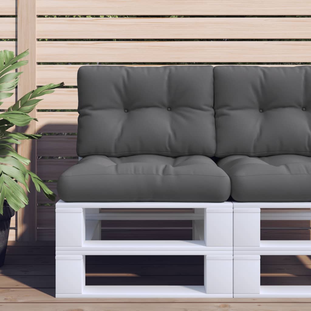 Μαξιλάρι Παλέτας Ανθρακί 50 x 40 x 12 εκ. Υφασμάτινο - Pakobazaar