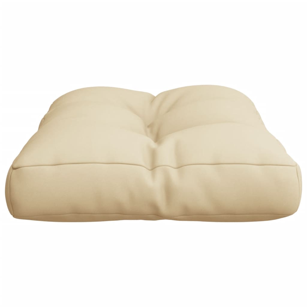 Μαξιλάρι Παλέτας Μπεζ 50 x 40 x 12 εκ. Υφασμάτινο - Pakobazaar