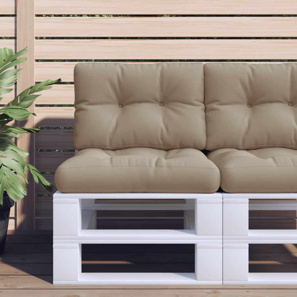 Μαξιλάρι Παλέτας Taupe 50 x 40 x 12 εκ. Υφασμάτινο
