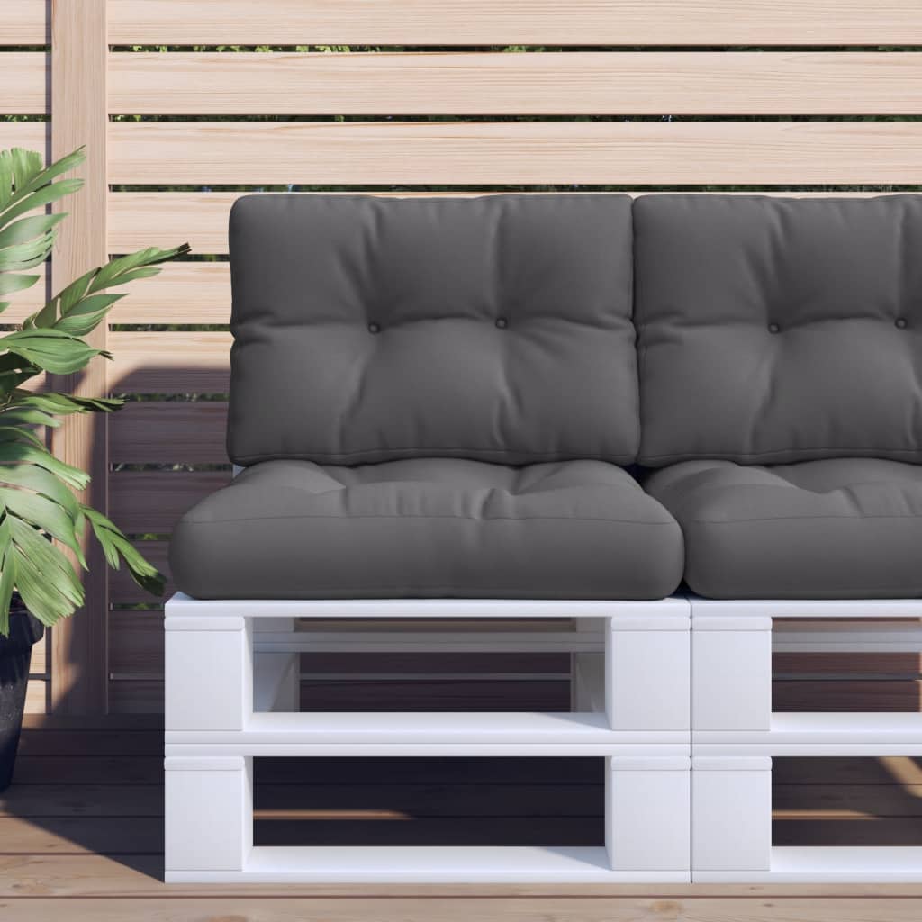 Μαξιλάρι Παλέτας Ανθρακί 60 x 40 x 12 εκ. Υφασμάτινο - Pakobazaar