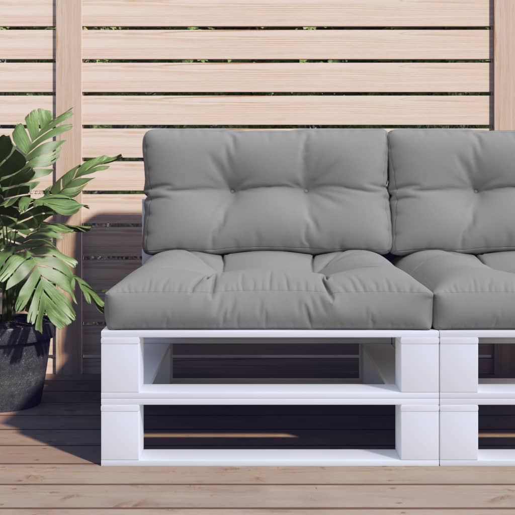 Μαξιλάρι Παλέτας Γκρι 70 x 40 x 12 εκ. Υφασμάτινο - Pakobazaar