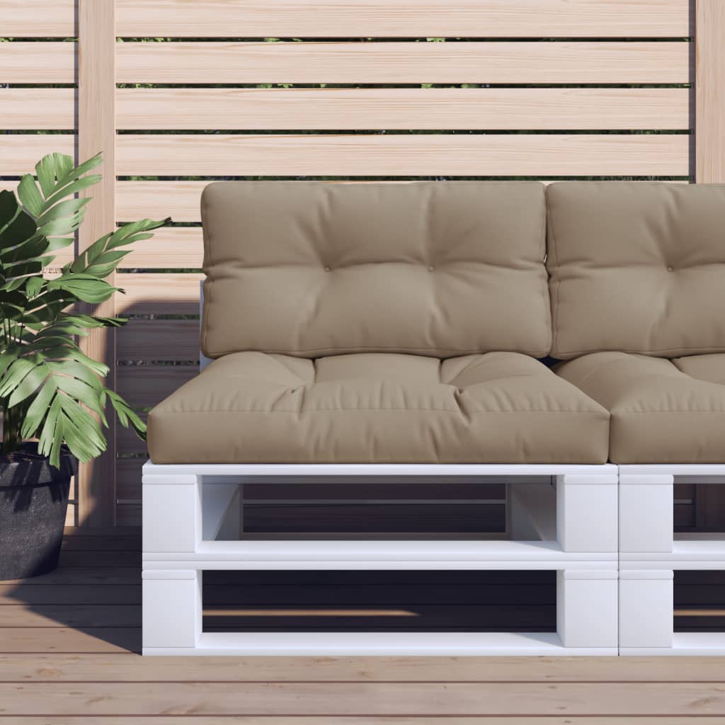 Μαξιλάρι Παλέτας Taupe 70 x 40 x 12 εκ. Υφασμάτινο - Pakobazaar
