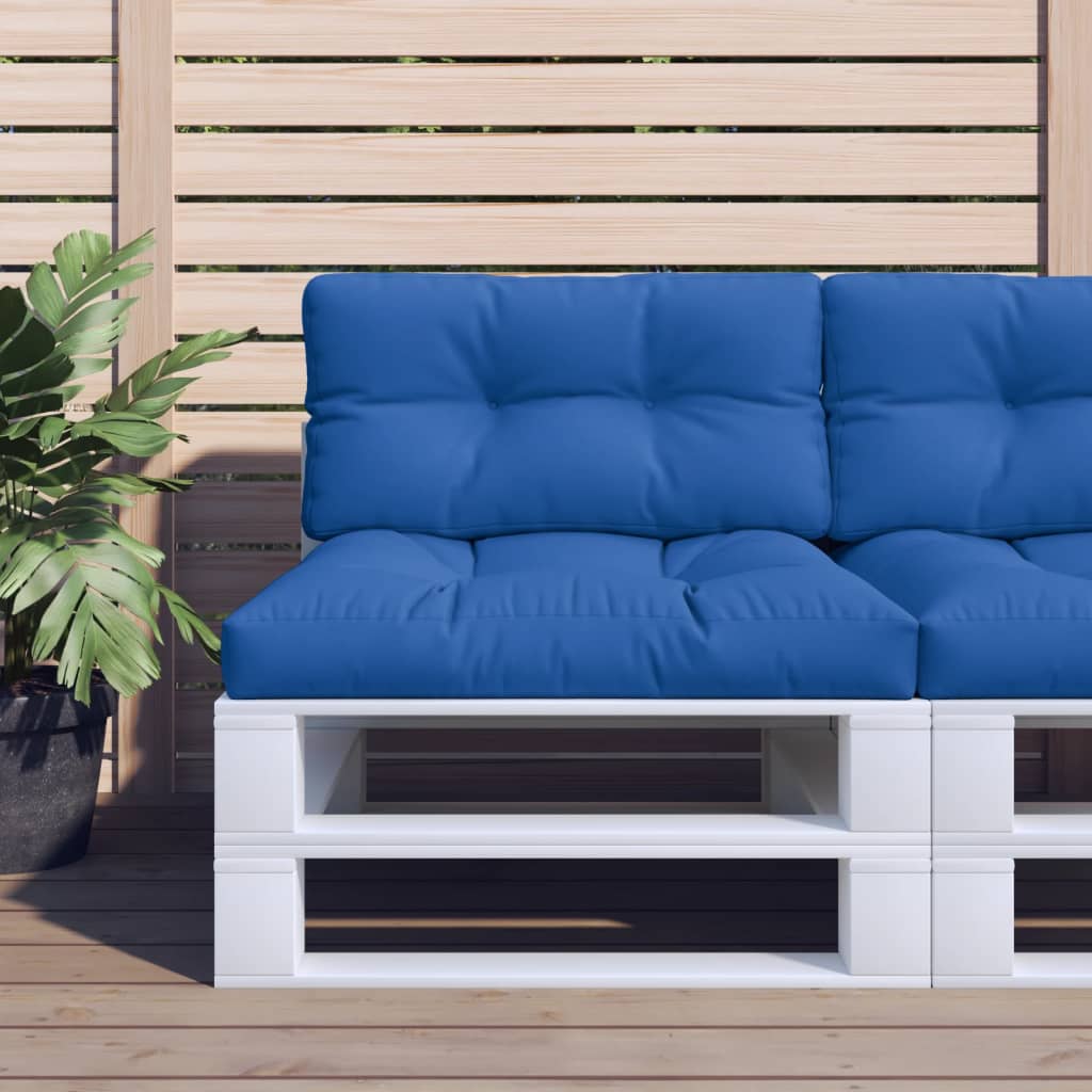 Μαξιλάρι Παλέτας Μπλε Ρουά 70 x 40 x 12 εκ. Υφασμάτινο - Pakobazaar
