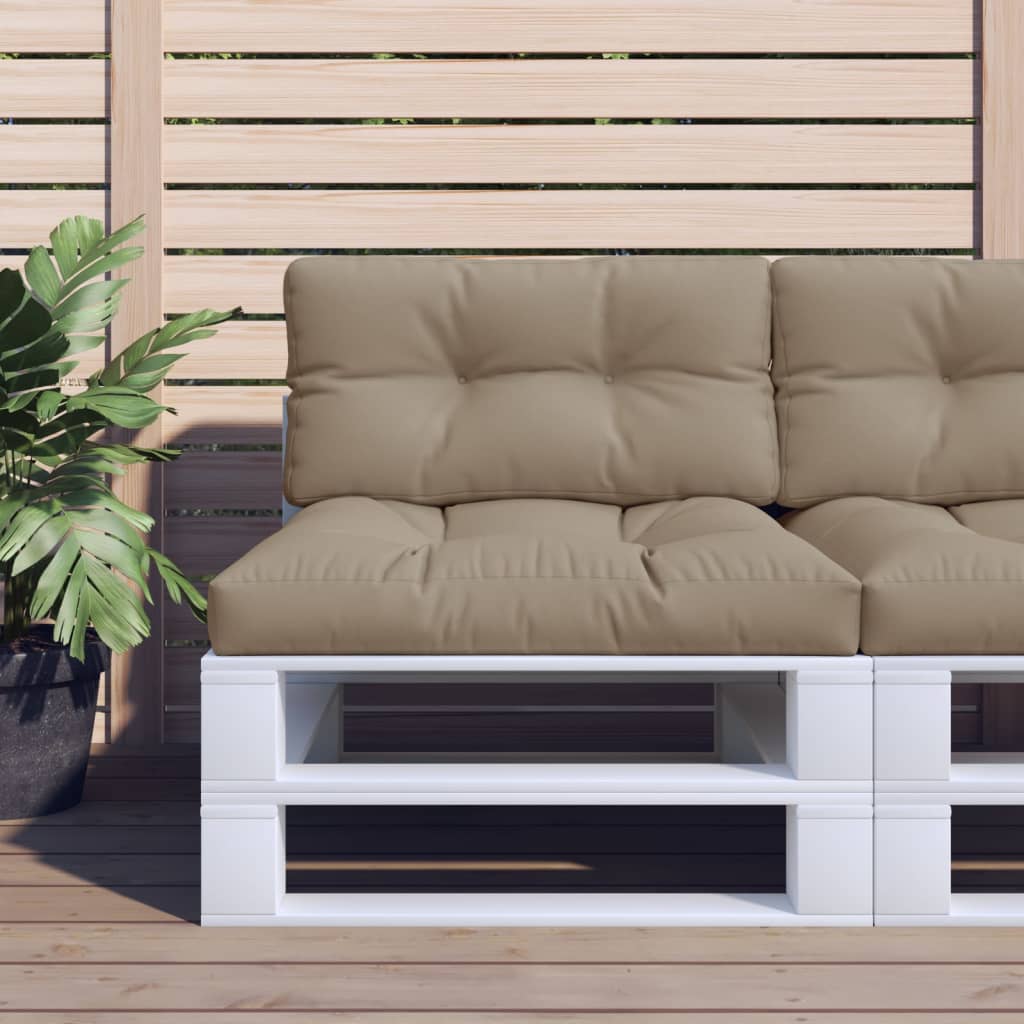 Μαξιλάρι Παλέτας Taupe 80 x 40 x 12 εκ. Υφασμάτινο