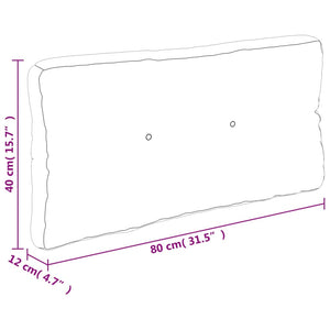 Μαξιλάρι Παλέτας Μπλε & Λευκό Ριγέ 80 x 40 x 12 εκ. Υφασμάτινο - Pakobazaar
