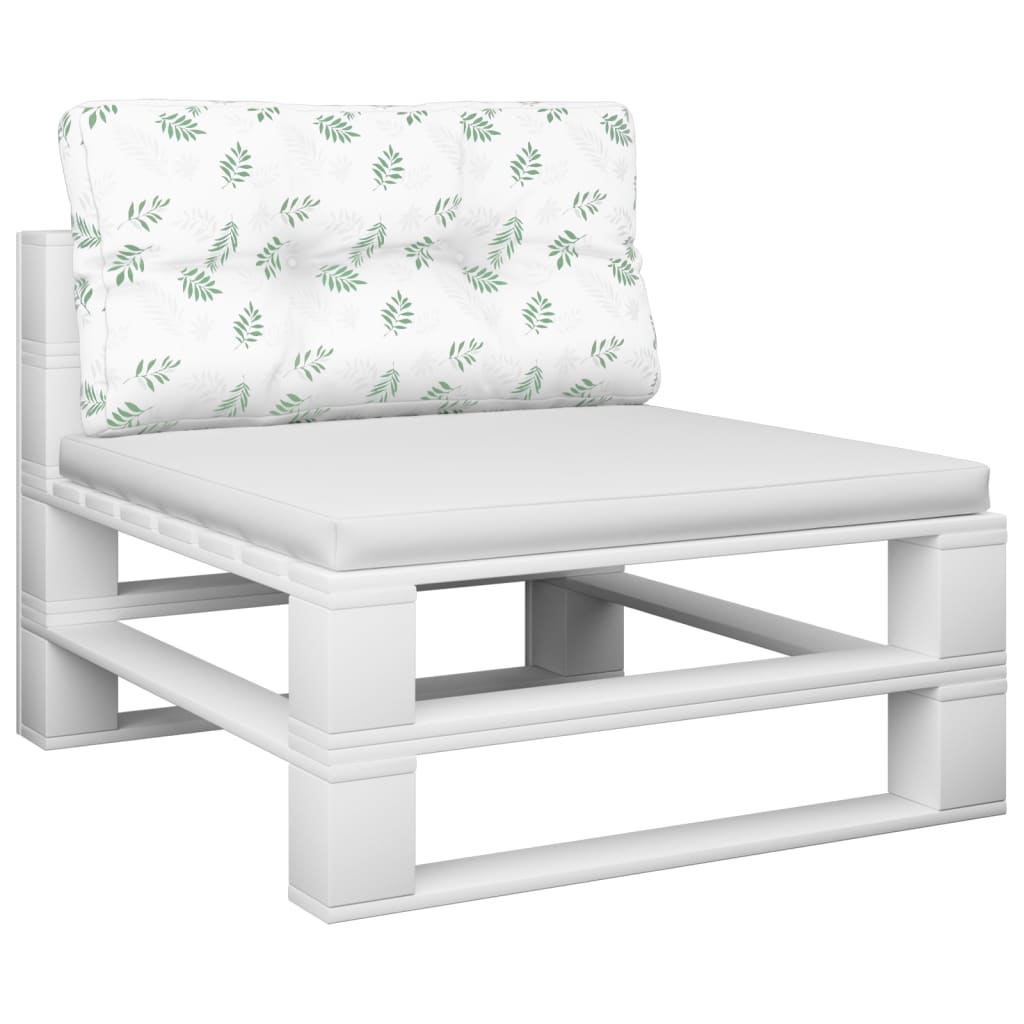 Μαξιλάρι Παλέτας με Σχέδιο Φύλλων 80 x 40 x 12 εκ. Υφασμάτινο