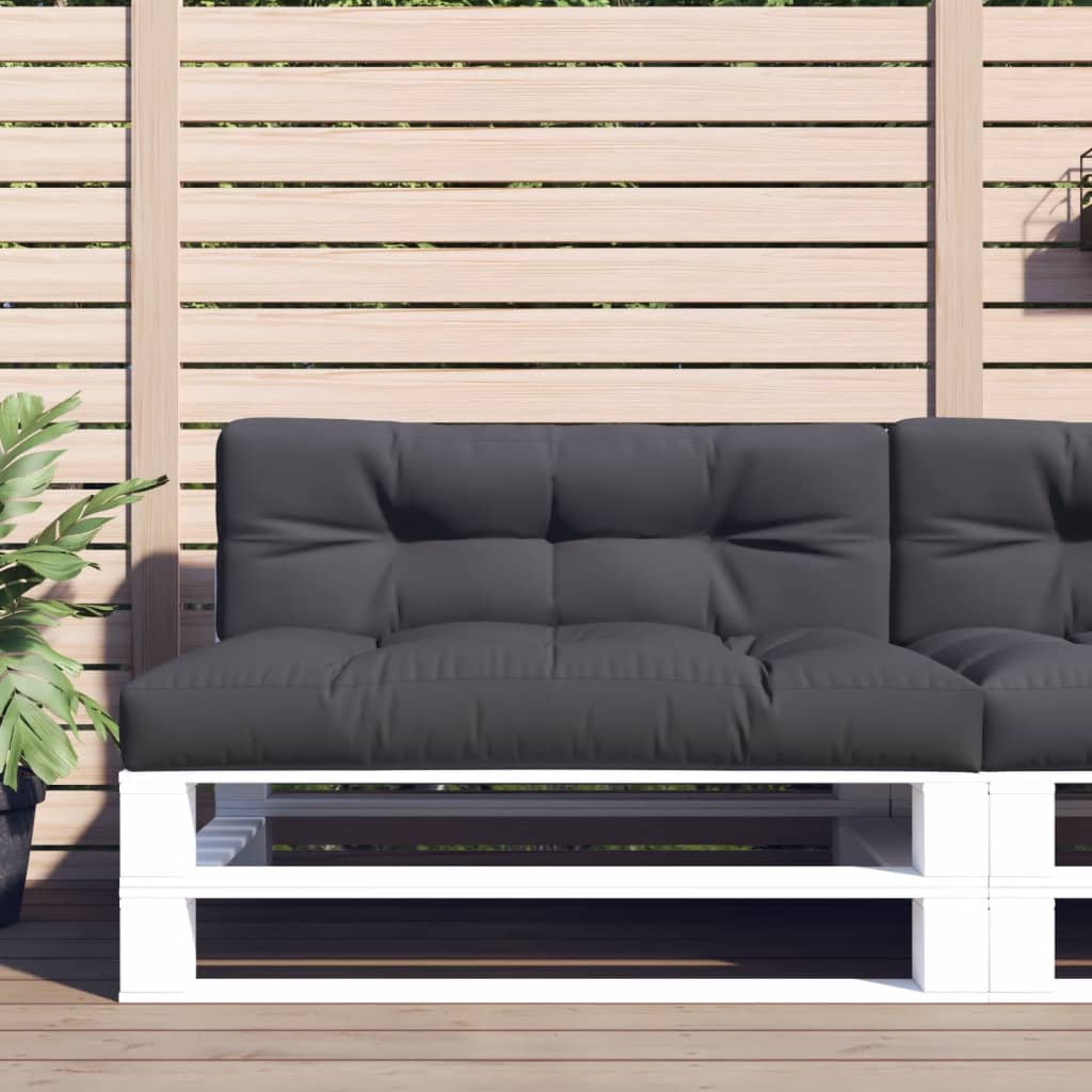 Μαξιλάρι Παλέτας Ανθρακί 120 x 40 x 12 εκ. Υφασμάτινο - Pakobazaar