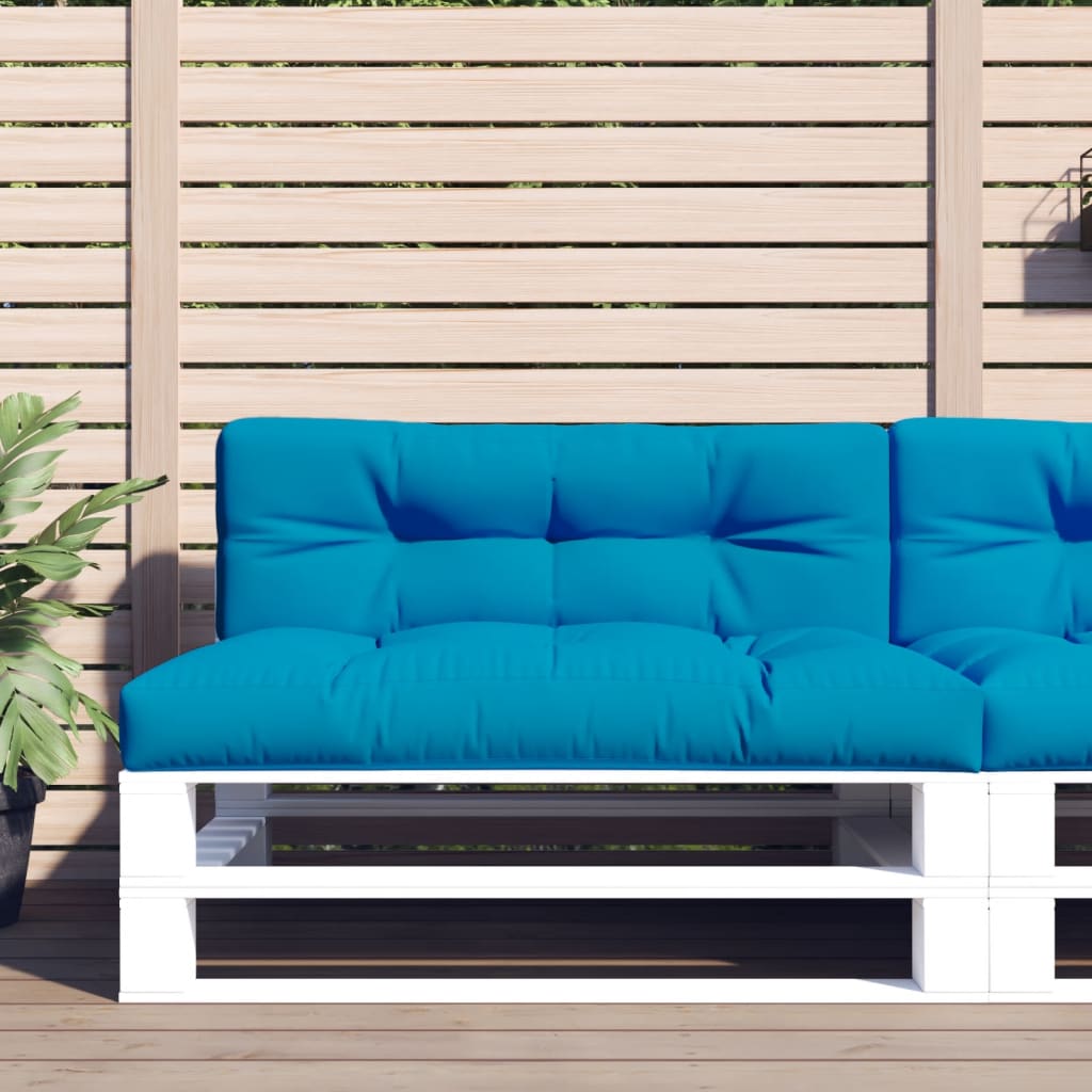 Μαξιλάρι Παλέτας Ανοιχτό Μπλε 120 x 40 x 12 εκ. Υφασμάτινο - Pakobazaar