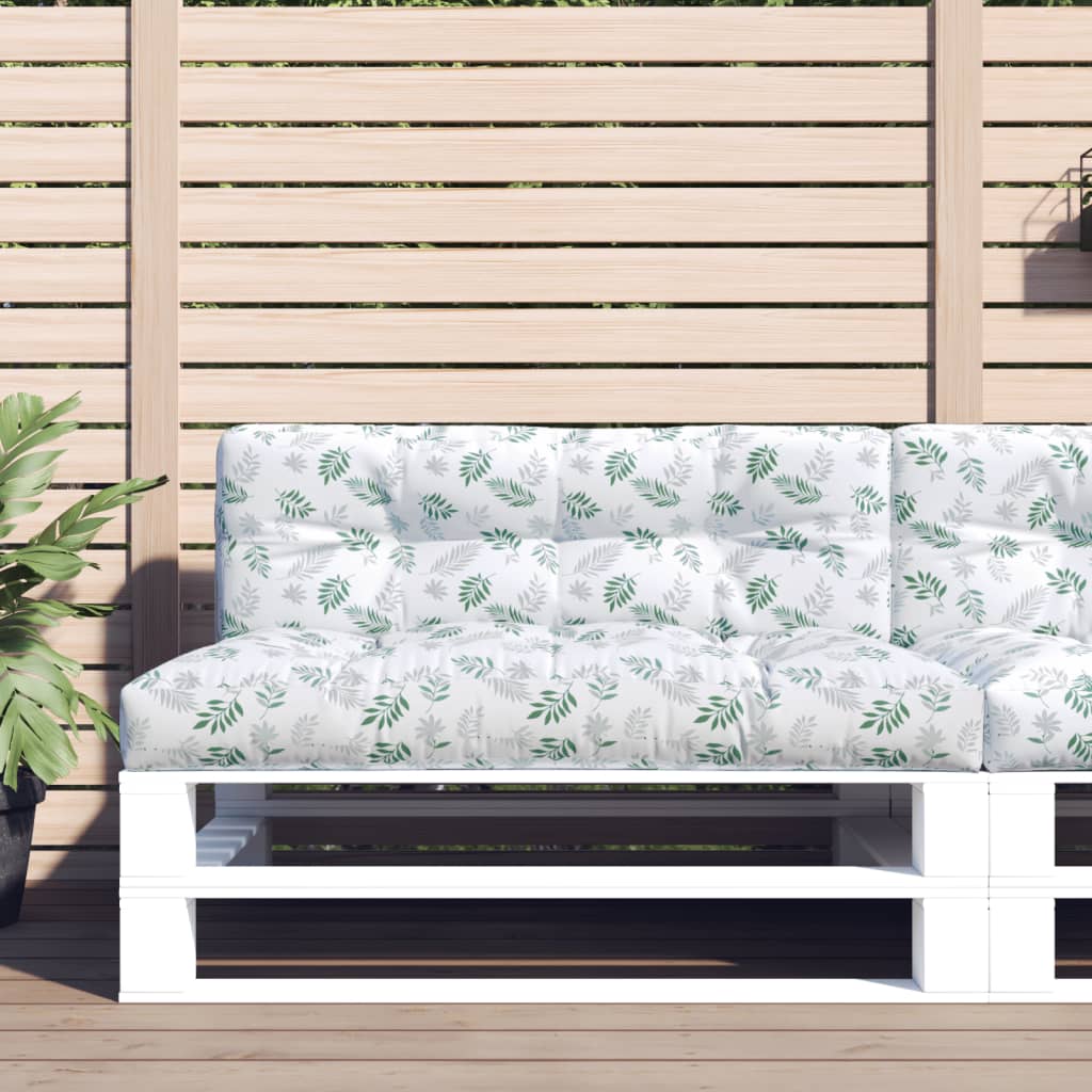 Μαξιλάρι Παλέτας με Σχέδιο Φύλλων 120 x 40 x 12 εκ. Υφασμάτινο - Pakobazaar