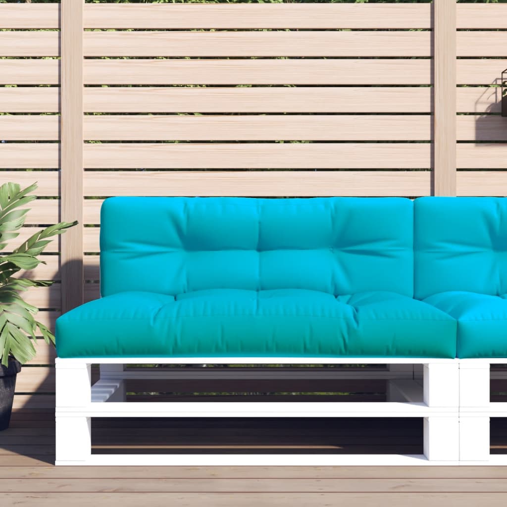 Μαξιλάρι Παλέτας Τιρκουάζ 120 x 40 x 12 εκ. Υφασμάτινο - Pakobazaar