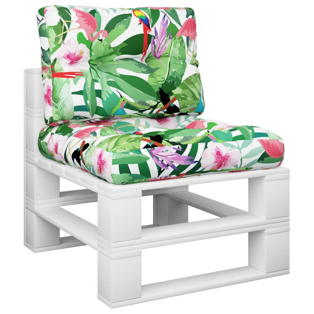 Μαξιλάρια Παλέτας 2 τεμ. Πολύχρωμα Υφασμάτινα