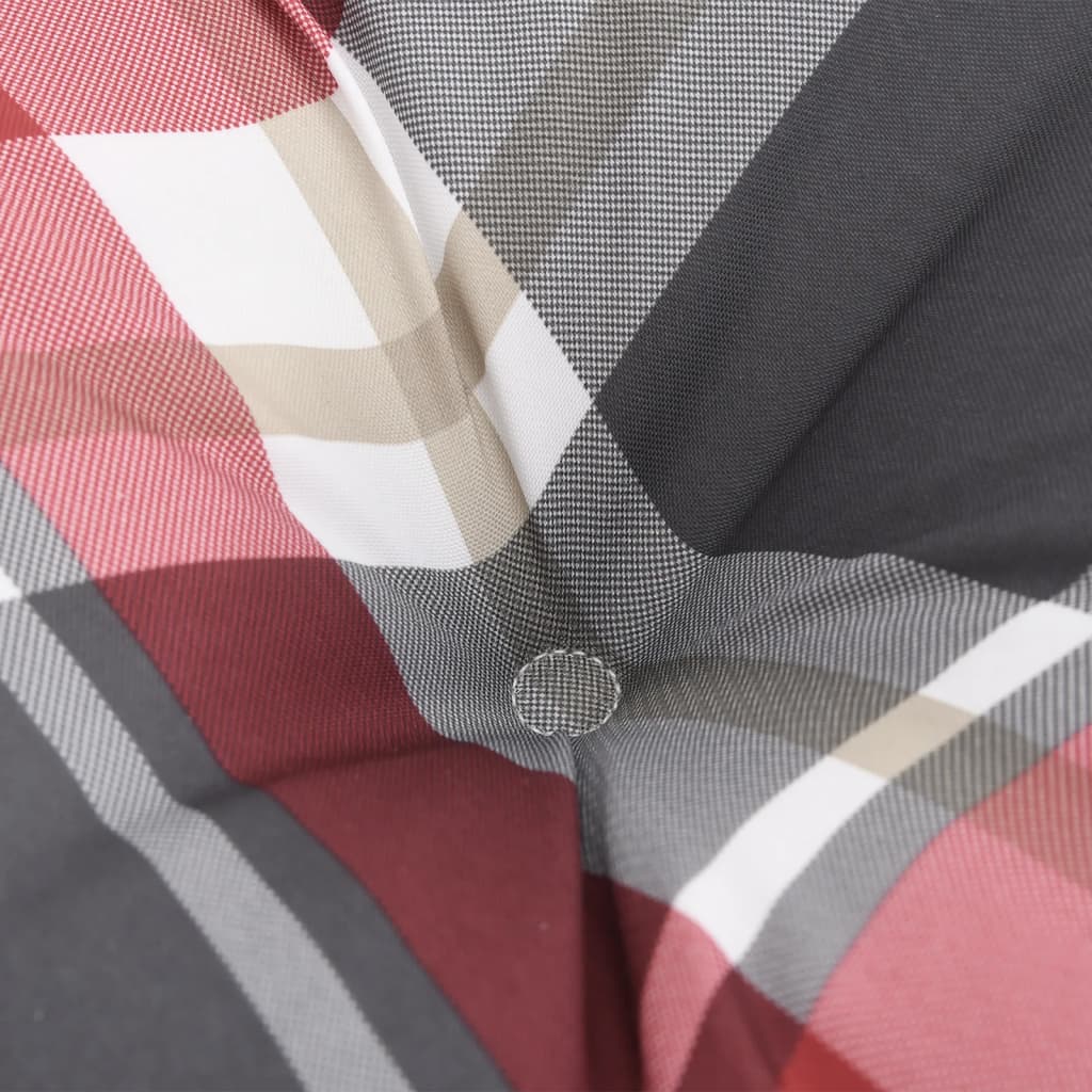 Μαξιλάρια Παλέτας 2 τεμ. Γκρι Καρό Υφασμάτινα - Pakobazaar