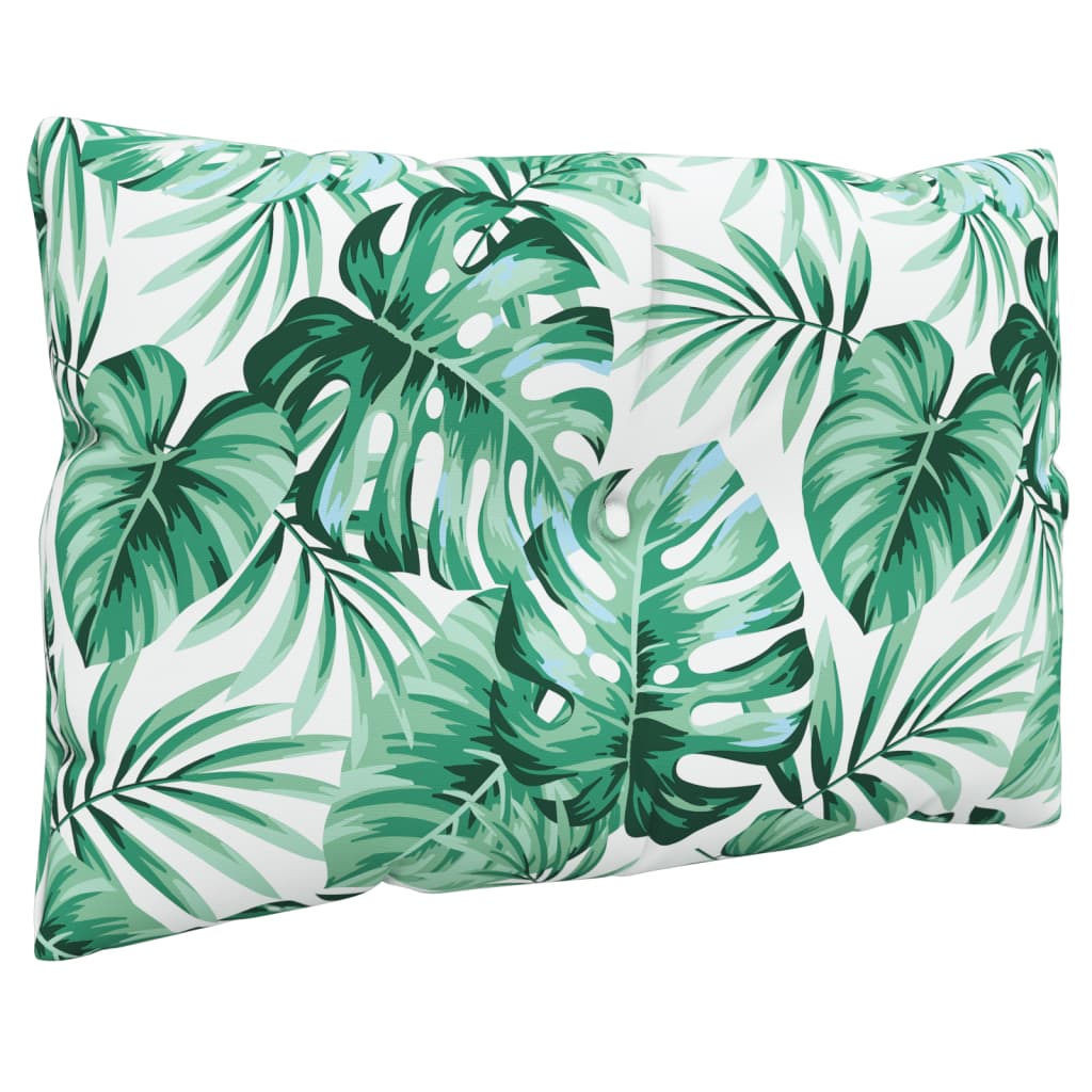 Μαξιλάρια Παλέτας 3 τεμ. Σχέδιο Φύλλων Υφασμάτινα - Pakobazaar