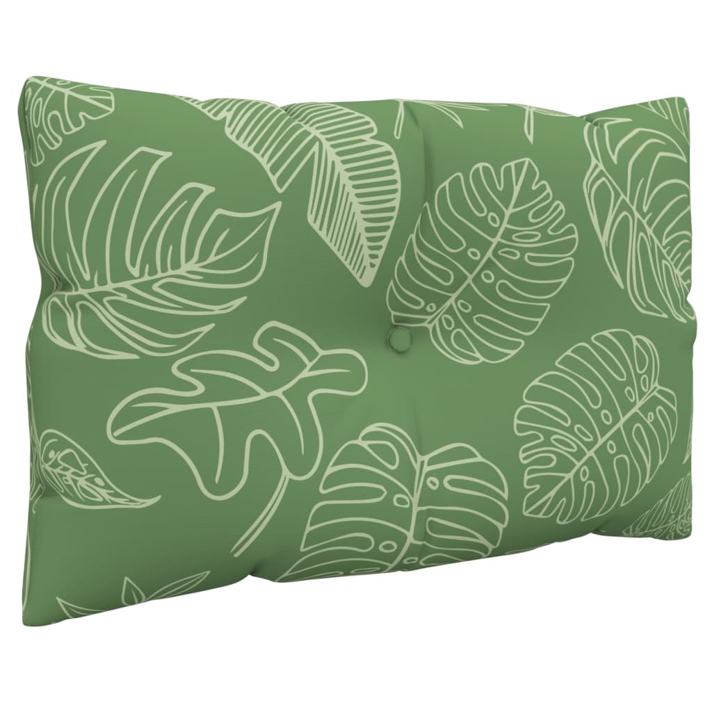 Μαξιλάρια Παλέτας 3 τεμ. Σχέδιο Φύλλων Υφασμάτινα - Pakobazaar