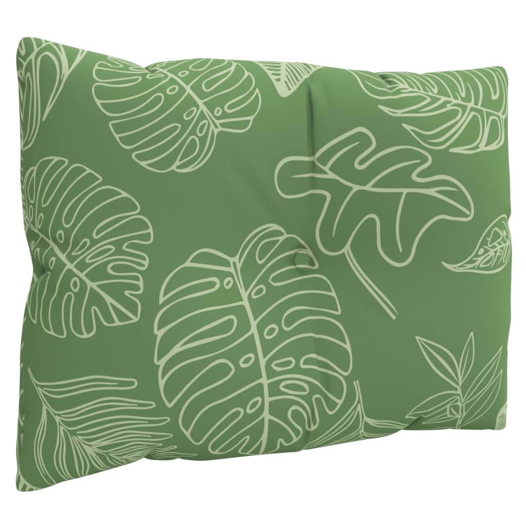 Μαξιλάρια Παλέτας 3 τεμ. Σχέδιο Φύλλων Υφασμάτινα - Pakobazaar