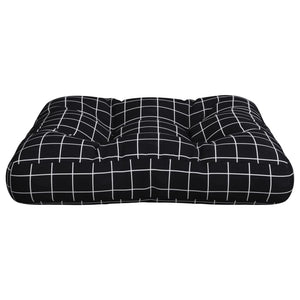 Μαξιλάρι Παλέτας Μαύρο Καρό 58 x 58 x 10 εκ. Ύφασμα Oxford - Pakobazaar