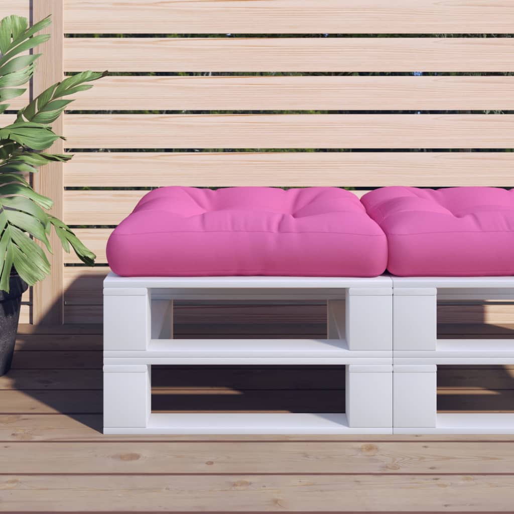 Μαξιλάρι Παλέτας Ροζ 58 x 58 x 10 εκ. από Ύφασμα Oxford