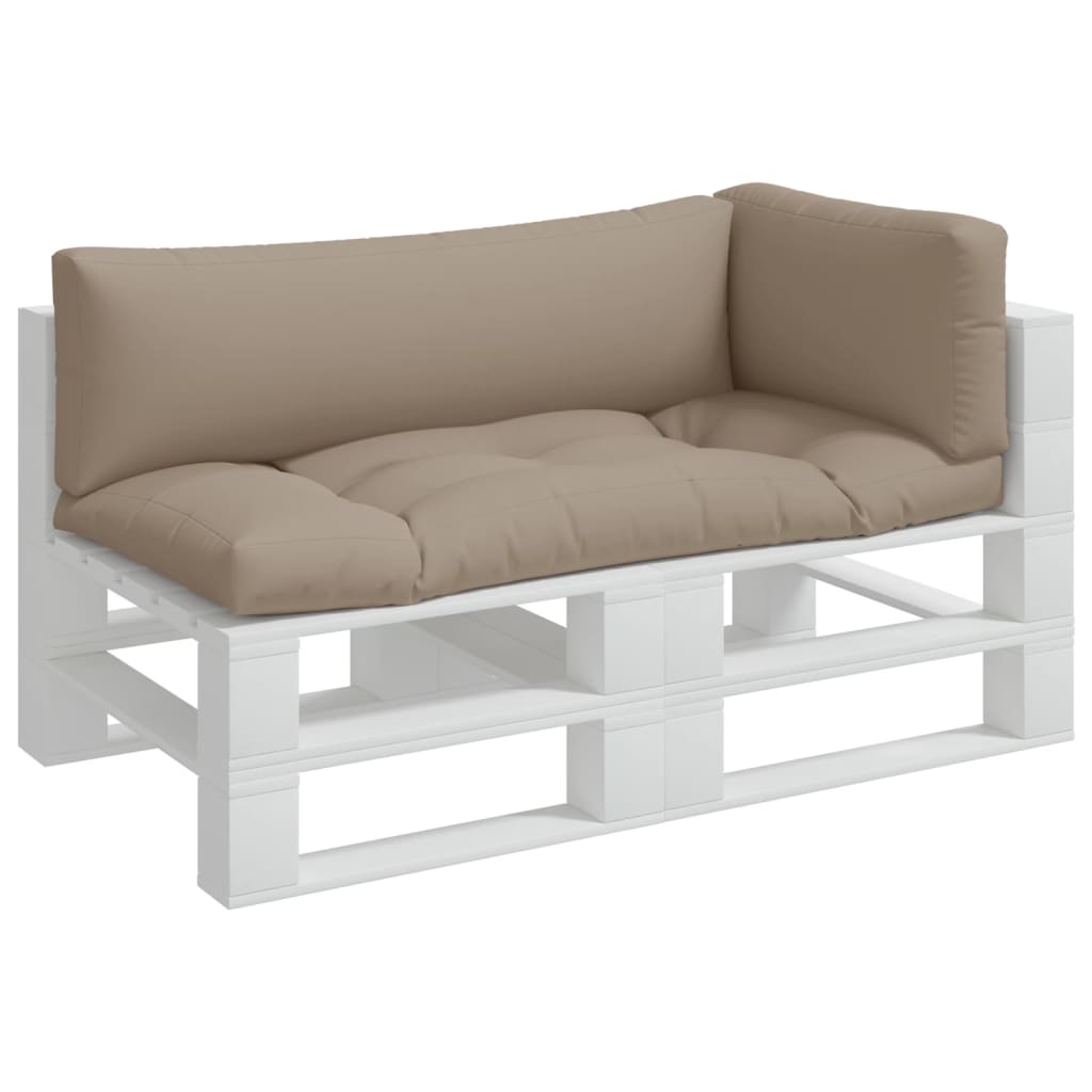 Μαξιλάρια Παλέτας 3 τεμ. Taupe Υφασμάτινα - Pakobazaar