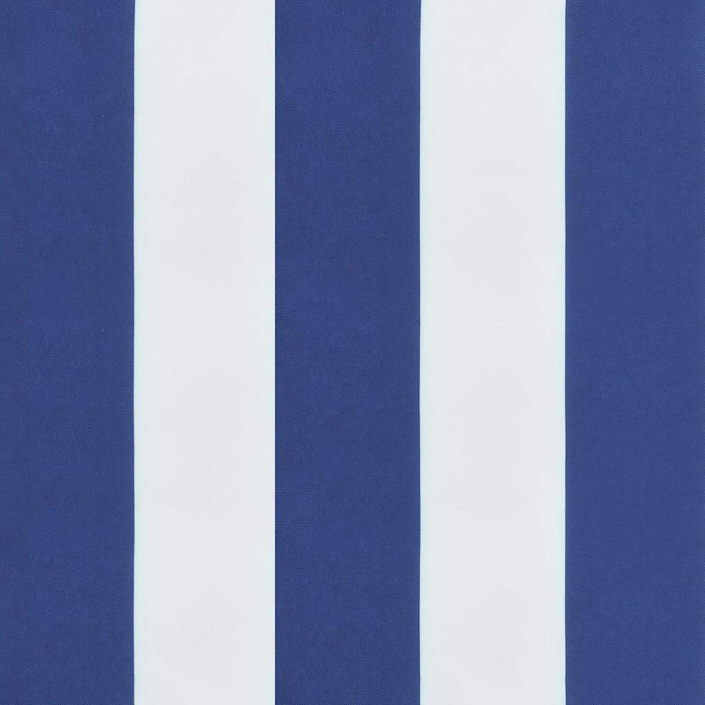 Μαξιλάρια Καρέκλας 2 τεμ. Μπλε/Λευκό Ριγέ 40x40x4 εκ Υφασμάτινα - Pakobazaar