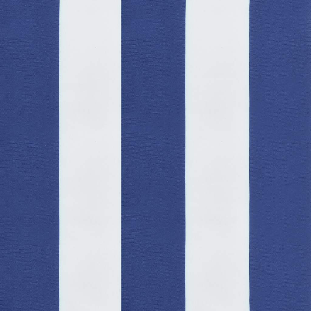 Μαξιλάρια Καρέκλας 4 τεμ. Μπλε/Λευκό Ριγέ 40x40x4 εκ Υφασμάτινα - Pakobazaar