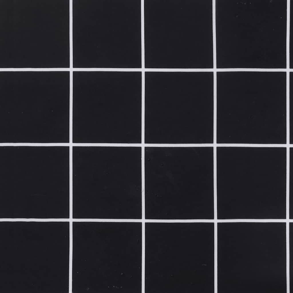 Μαξιλάρια Καρέκλας 2 τεμ. Μαύρο Καρό 40 x 40 x 4 εκ. Υφασμάτινα - Pakobazaar