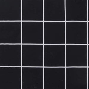 Μαξιλάρια Καρέκλας 4 τεμ. Μαύρο Καρό 40 x 40 x 4 εκ. Υφασμάτινα - Pakobazaar